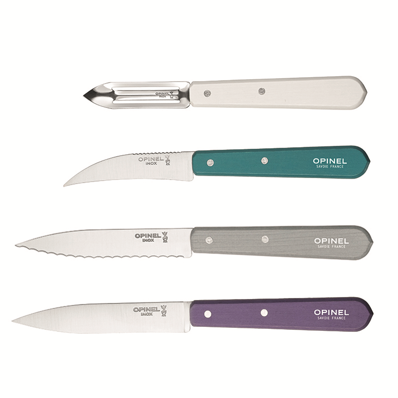 Art Deco Kitchen Knife Set, Multi-0