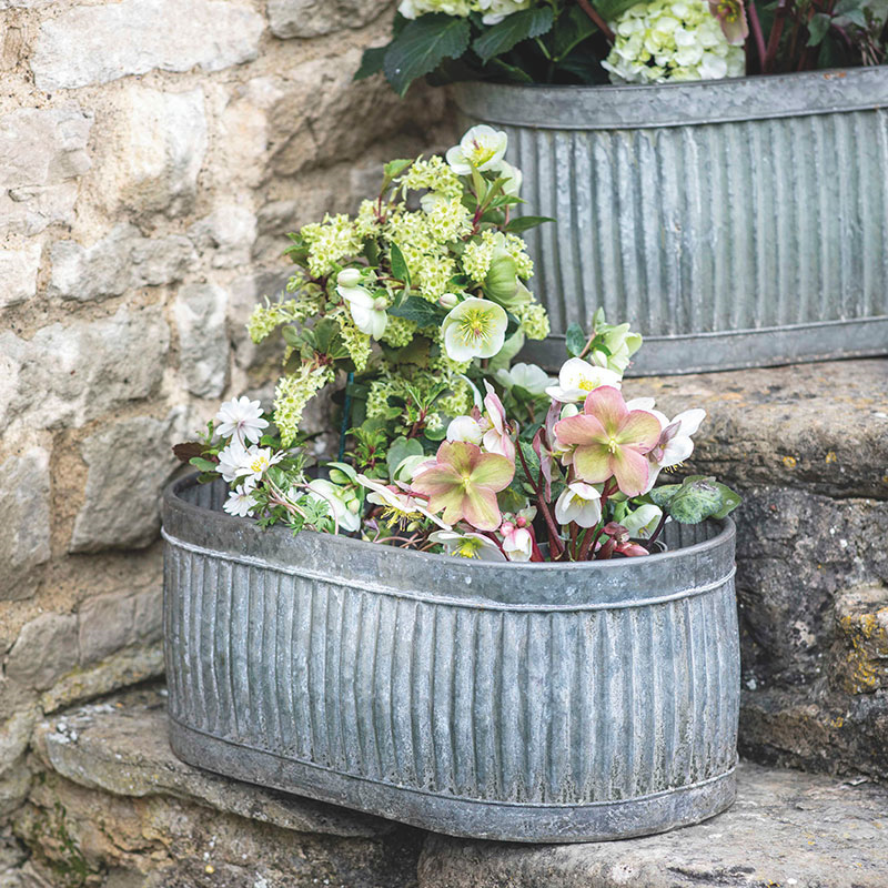 Vence Set of 3 Oval Troughs, Black-0