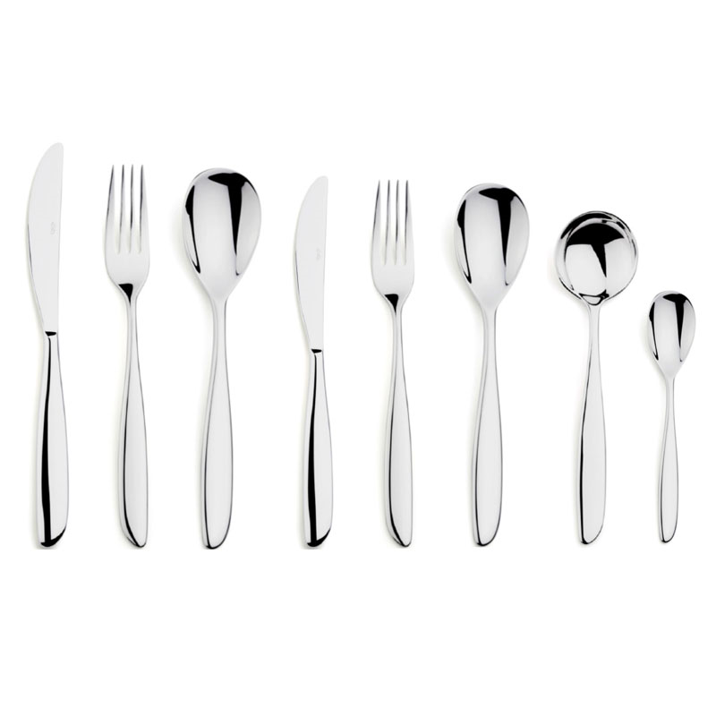 Effra 44 Piece 18/10 Cutlery Set, Mirror-0