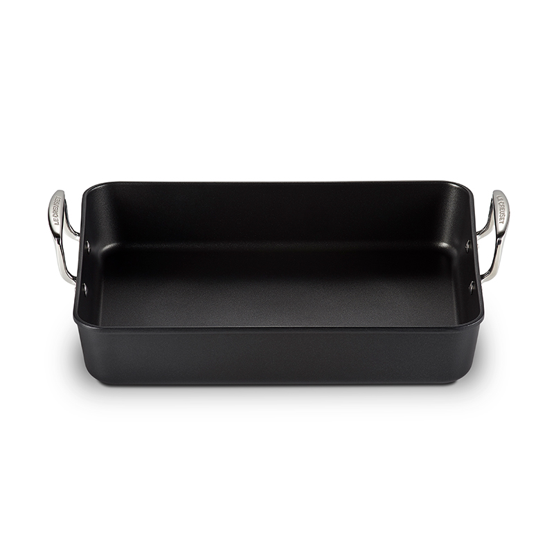 Toughened Non-Stick Rectangular roaster, 35cm-0