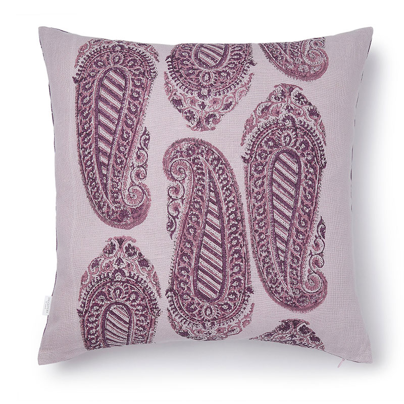 Lolita Linen Cushion, 50cm x 50cm, Purple-1