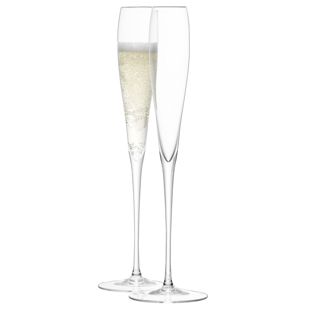 Wine Pair of grand Champagne flutes, 100ml, clear-0