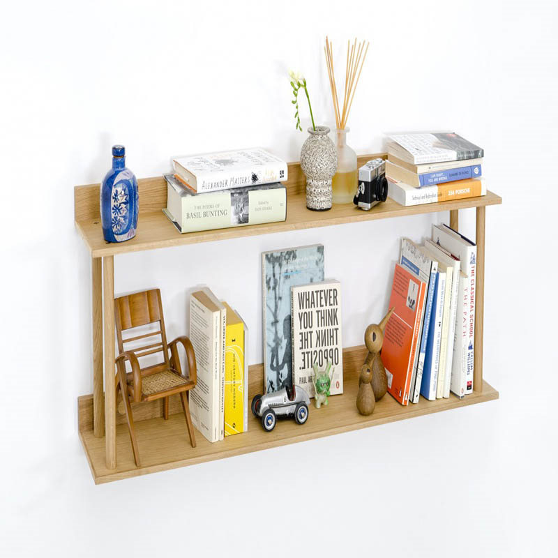 Platform 2 Shelf, H38 x W100cm, Oak-4