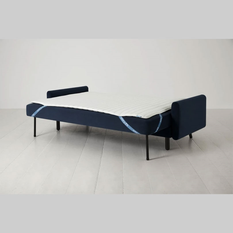 Model 04 3 Seater Velvet Sofa Bed, Teal-3