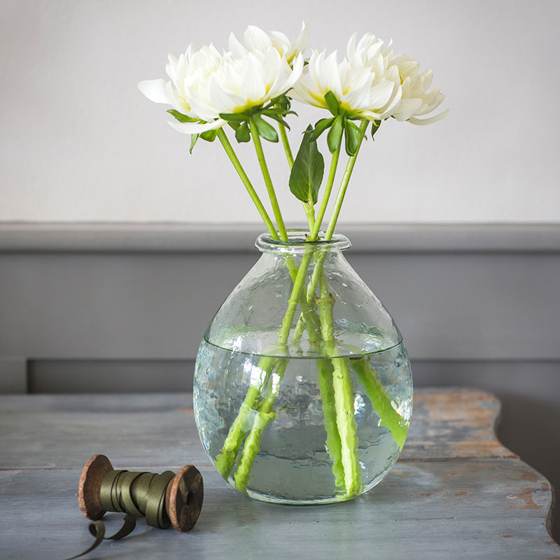 Large vase, H19 x D17cm, Recycled Glass-0