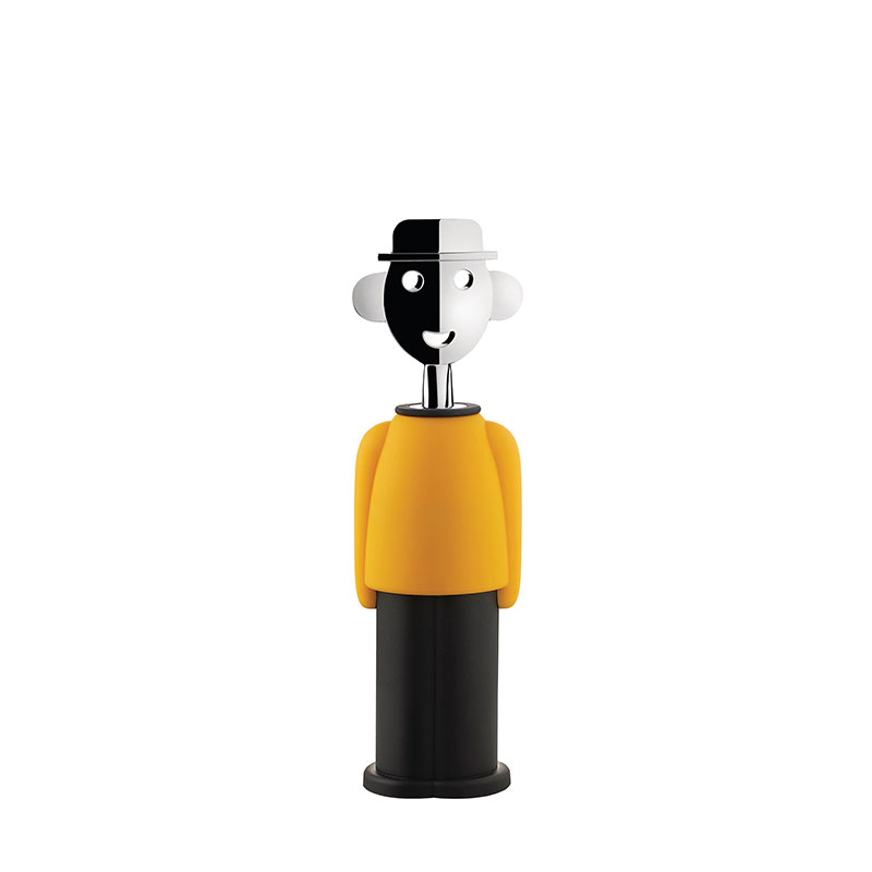 Alessandro Corkscrew, H21cm, Yellow and Black-0