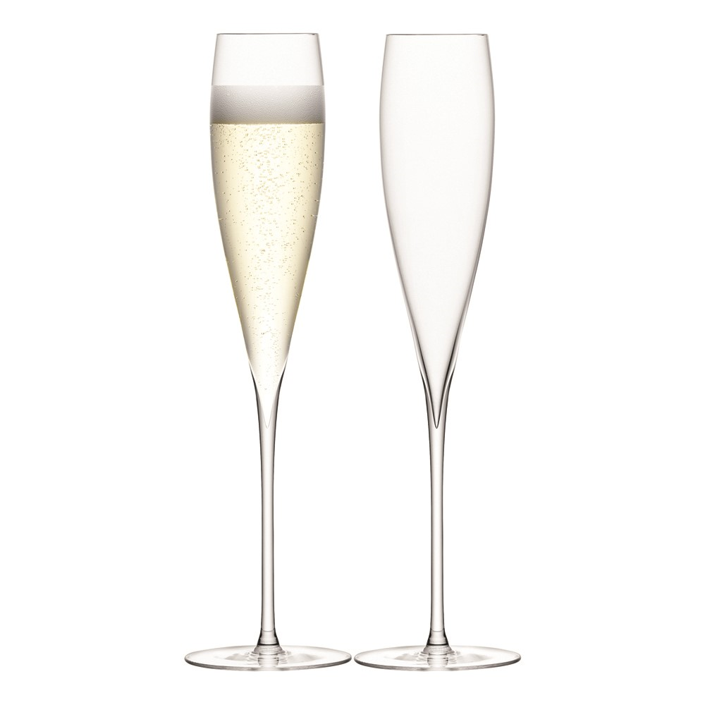 Savoy Pair of Champagne flutes, 200ml, clear-0