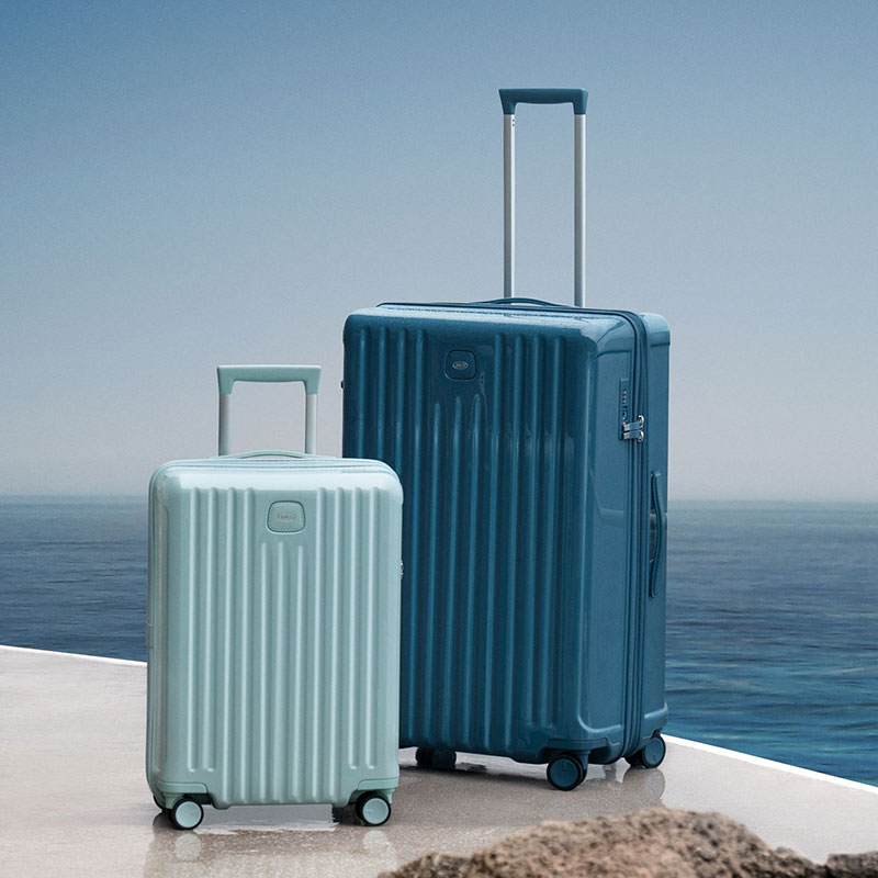 Positano Carry-on Trolley Suitcase, H55 x W23 x L38xcm, Light Blue-15