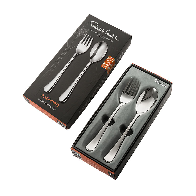 Radford Set of Large Servers, Stainless Steel-6