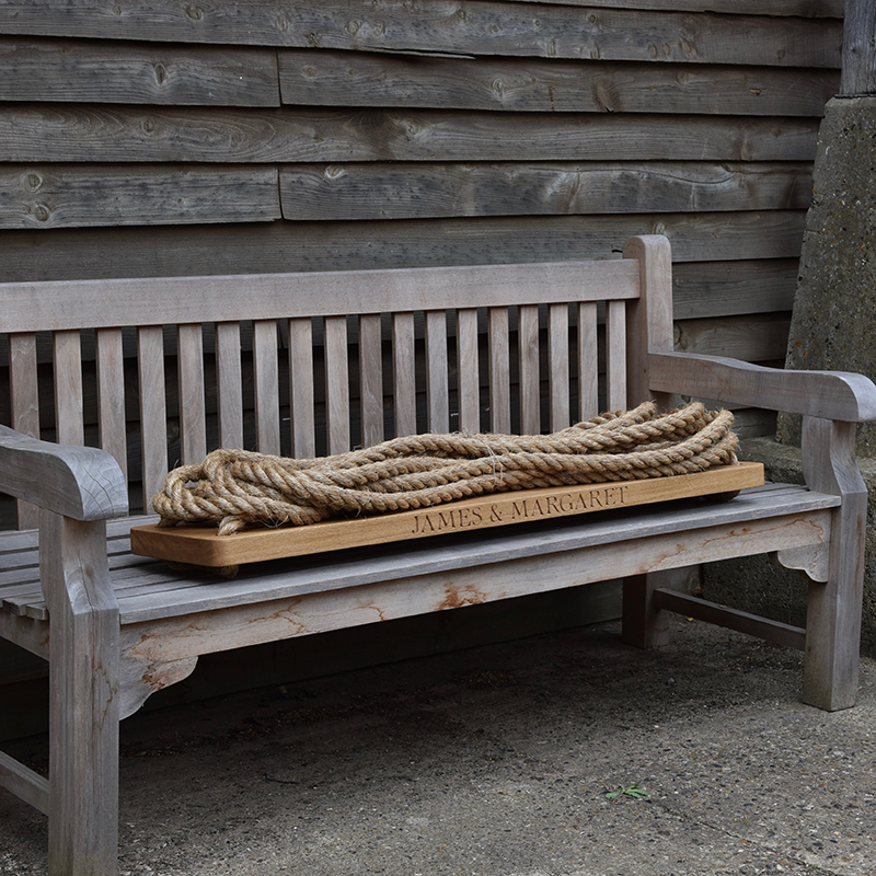 Personalised Couple's Swing, Oak-0