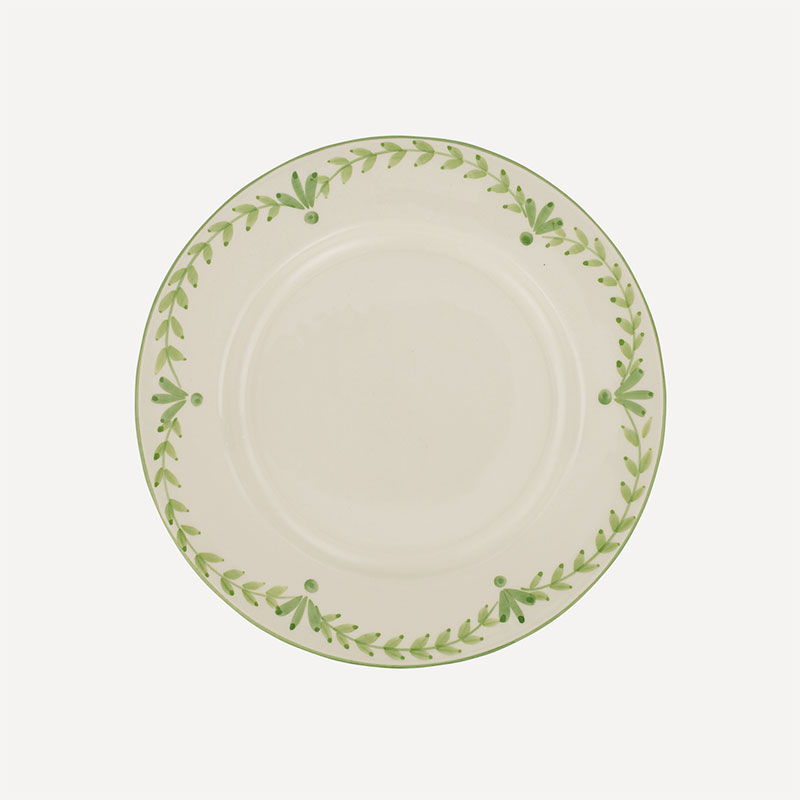 Elouise Set of 6 Dinner Plates, D26.5cm, Green-1