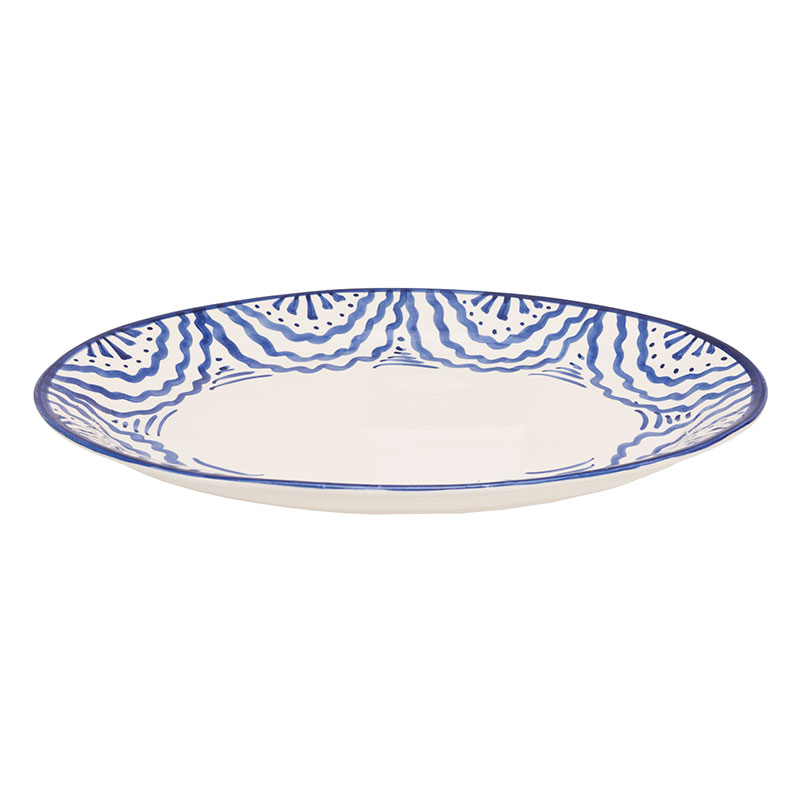 Ondas Serving Platter, L36 x W26.5cm, Blue-2