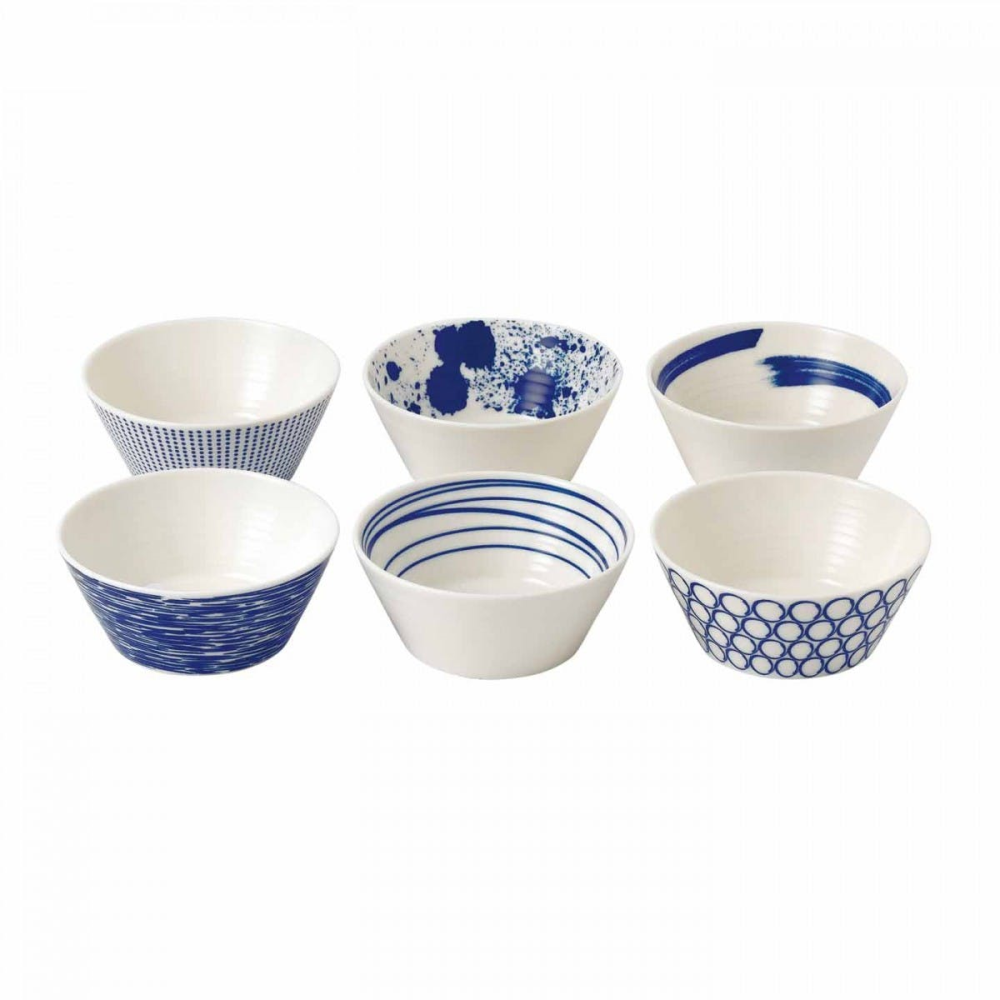 Pacific Set of 6 tapas bowls, 11cm, Assorted-0