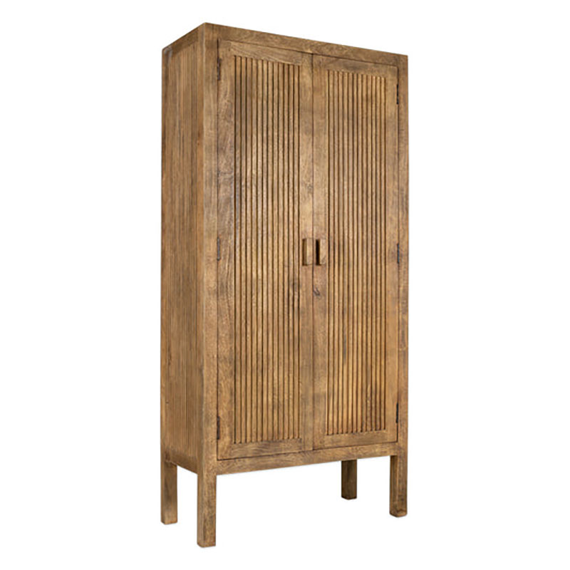 Yasha Mango Wood Cabinet, Natural-3