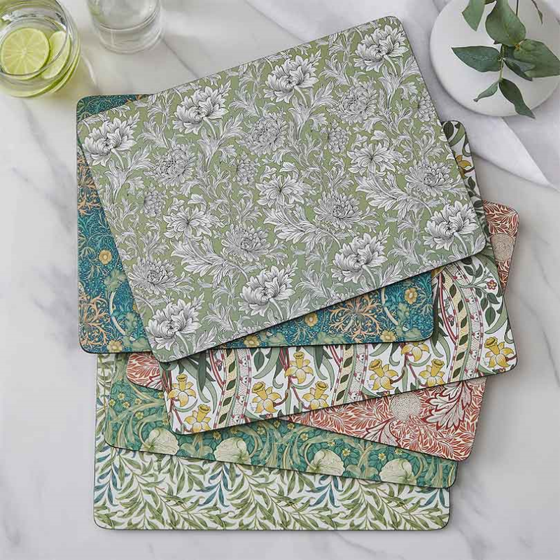 Morris & Co Set of 6 Placemats, 30.5 x 23cm, Multi-0