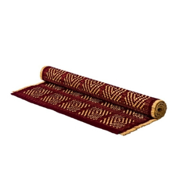 Woven Placemats, Kaya, Bamboo, Maroon, Set of 4-0