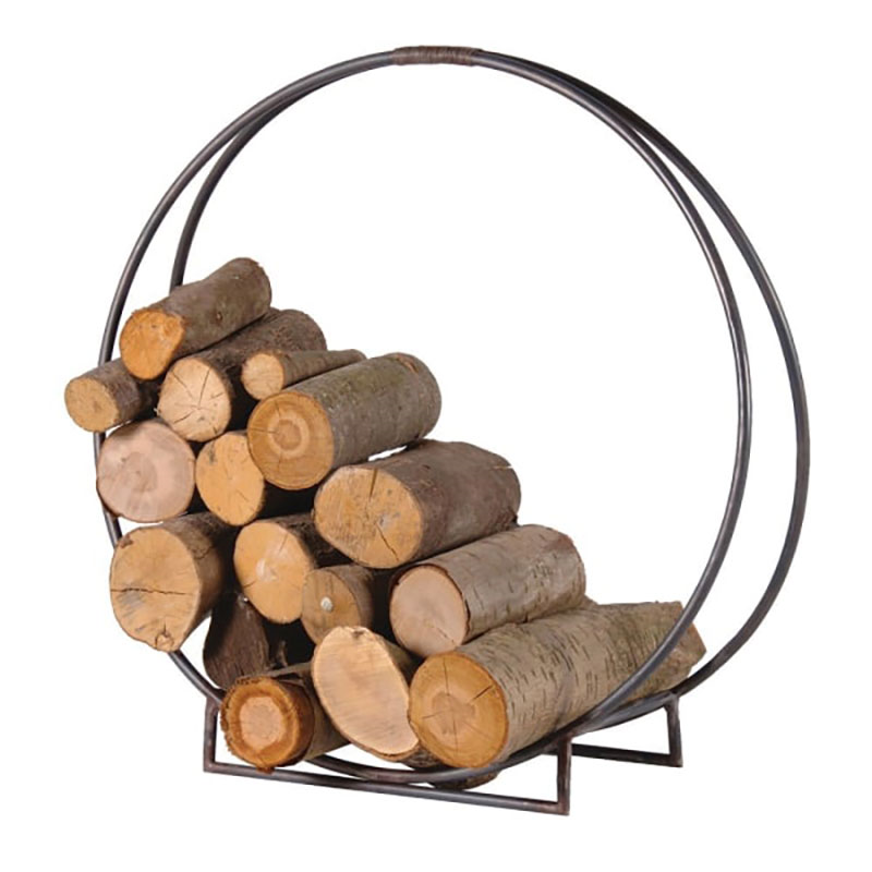 Circle Log Holder, D71cm, Metal-0