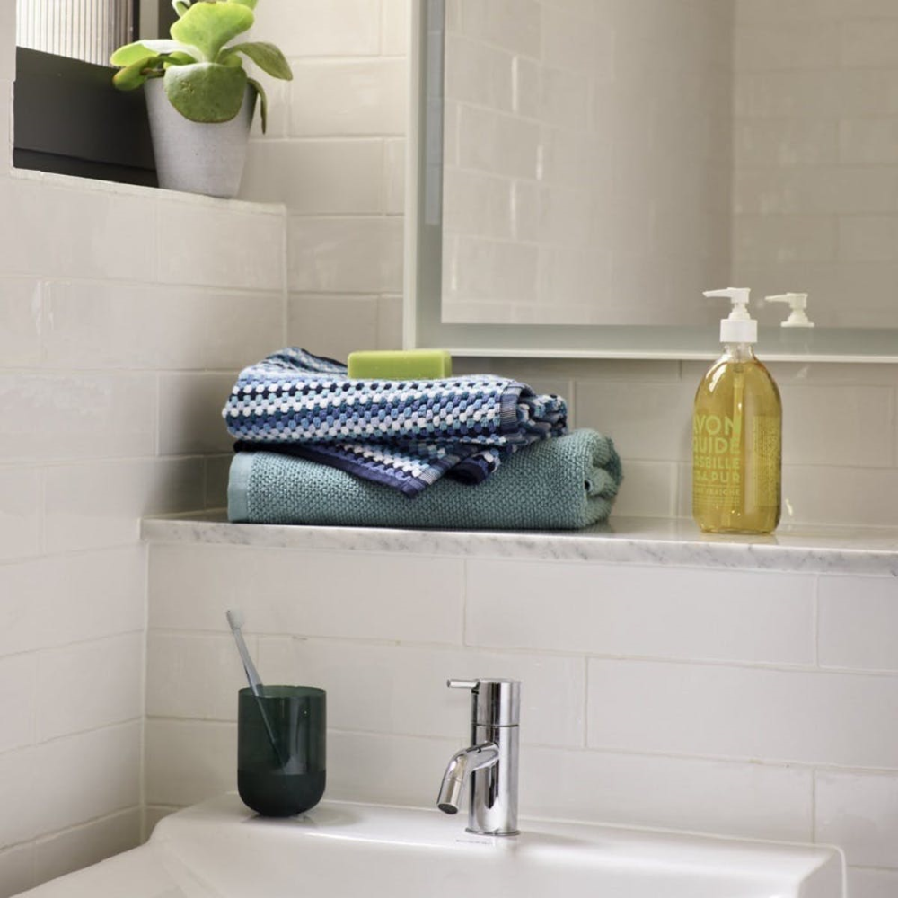 Carnaby Stripe Hand Towel, Blue-0