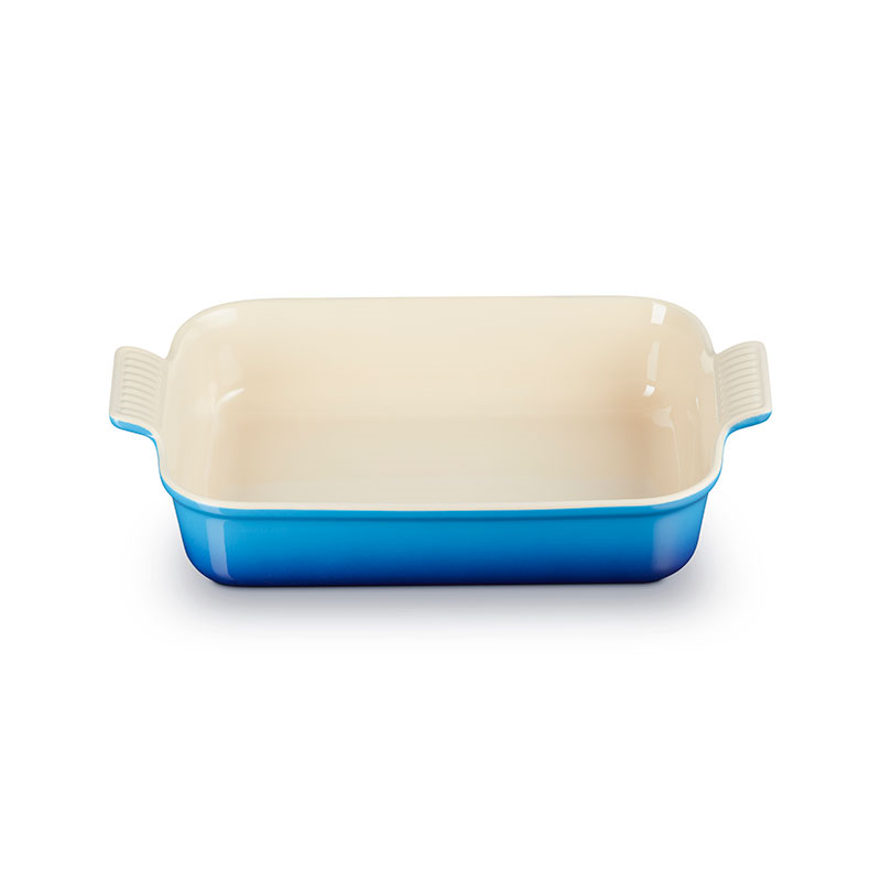 Stoneware Heritage Rectangular Dish, 32cm, Azure-0