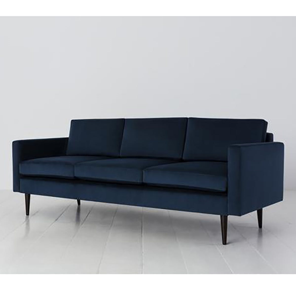 Model 01 3 Seater Velvet Sofa, Teal-2