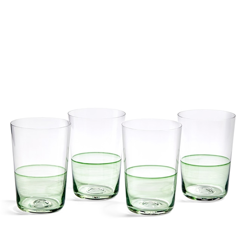 1815 Glass Set of 4 Highballs, 500ml, Green-0