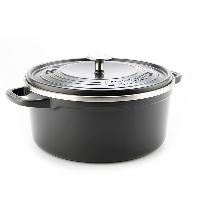 Featherweights Non-Stick Casserole with Lid, 26cm, Black-0