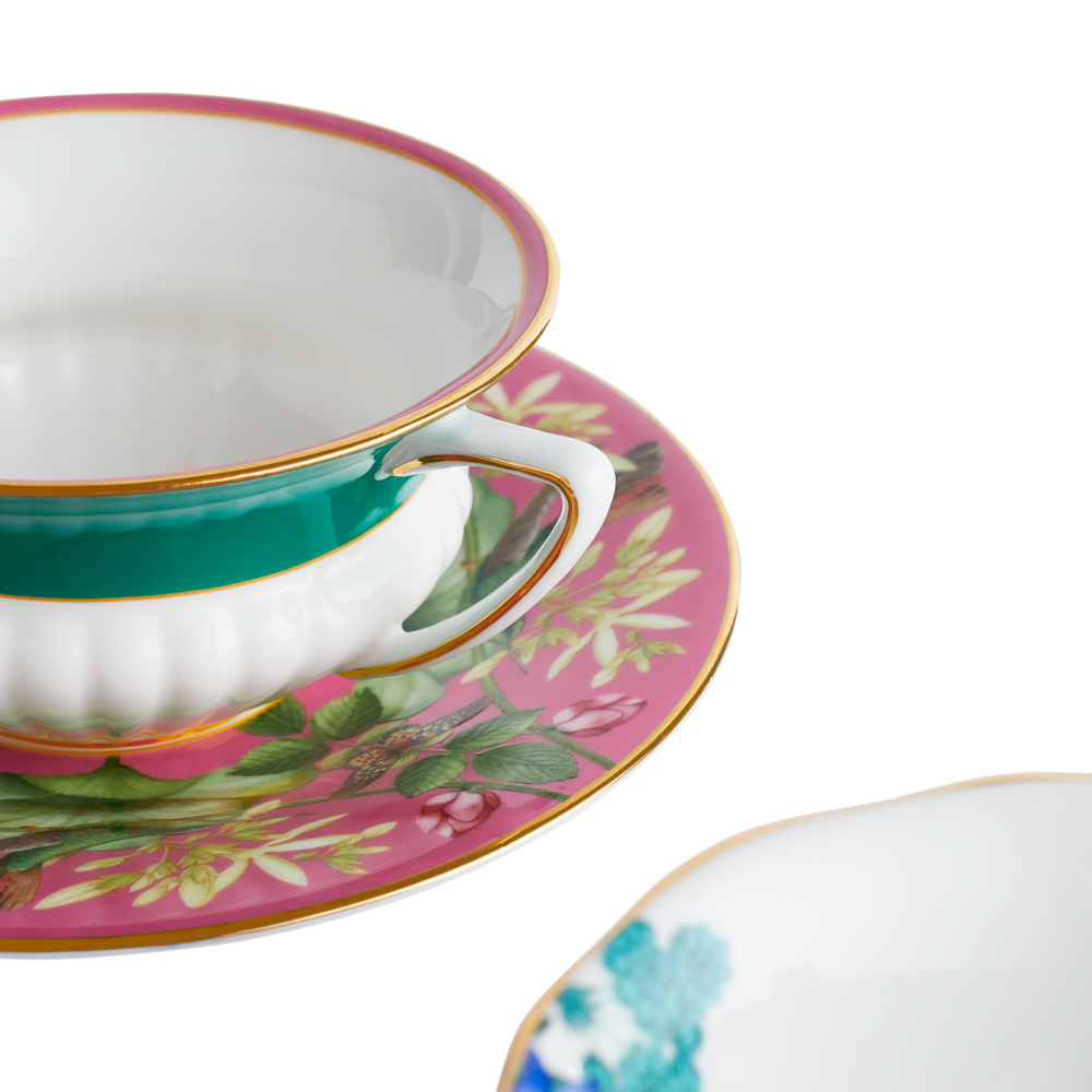 Wonderlust Set of 4 Tea Cup & Saucers, Floral-3