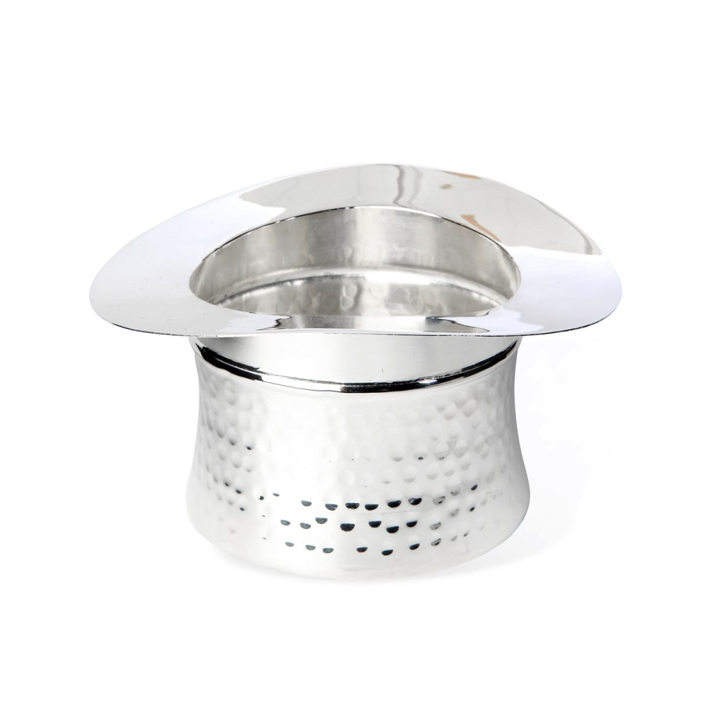 Top Hat Nibbles bowl, 7 x 11.5cm, Silver Plate-0