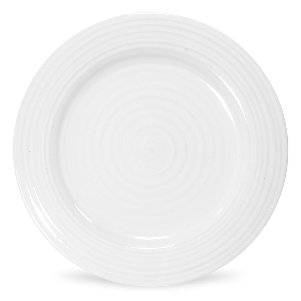 Ceramics Set of 4 dinner plates, 28cm, White-1