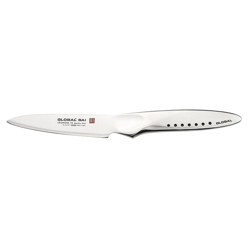 Sai Paring Knife, 9cm, Silver-0