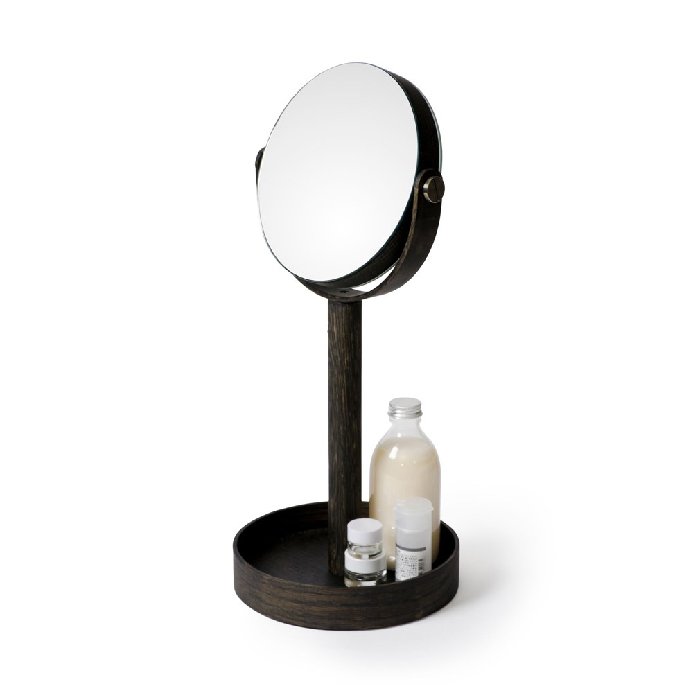 Close Up Mirror, H45 x W19.5 x D19.5cm, Black-1