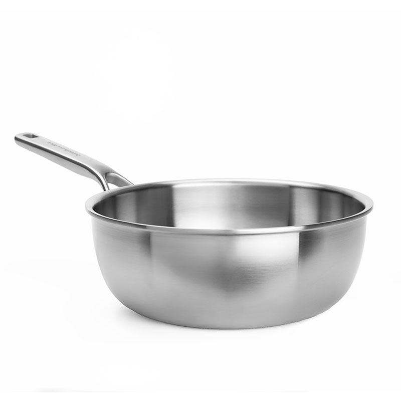 MultiPly Stainless Steel Chef's Pan, 22cm, Silver-0