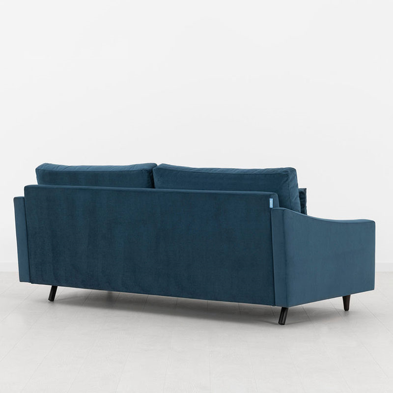 Model 07 Velvet 3 Seater Sofa, Teal-2