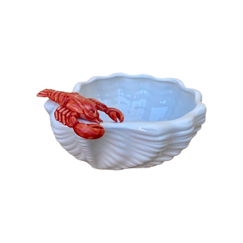 The Lobster Bowl, L29x W25cm, White-0