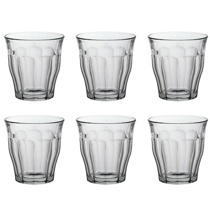 Tumbler, Picardie, Clear, Set of 6-0