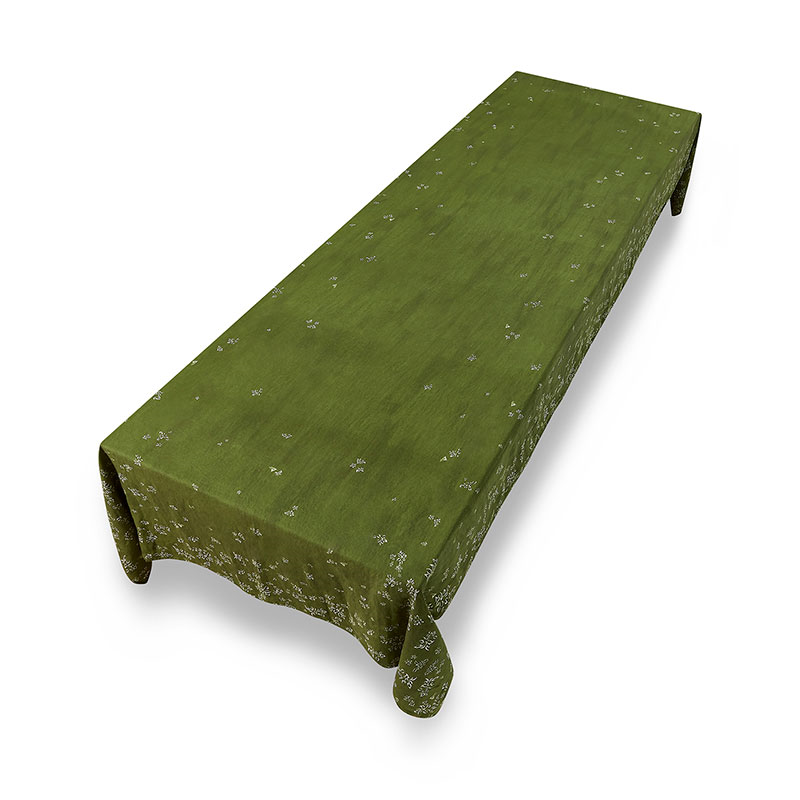 S&Bee Tablecloth, 300cm x 165cm, Avocado Green-2