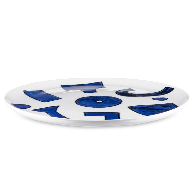 Itsumo Yunoki Dinner plate, D27cm, Blue-0