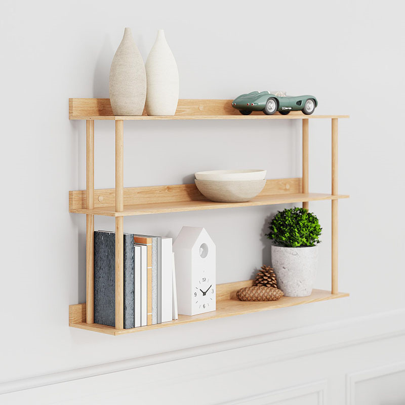 Platform 3 Shelf, H64 x W100cm, Oak-0