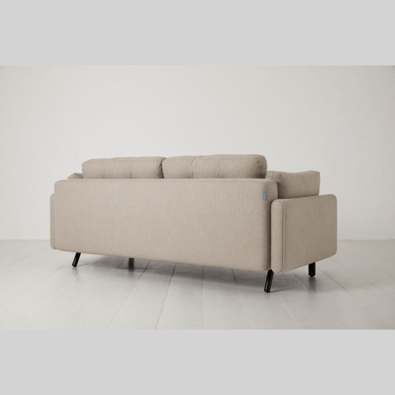 Model 04 3 Seater Linen Sofa Bed, Pumice-4