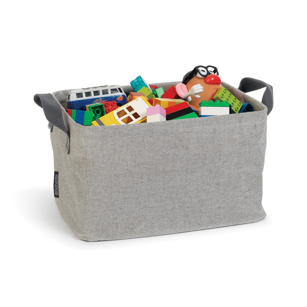 Laundry Basket, Foldable, Grey-3