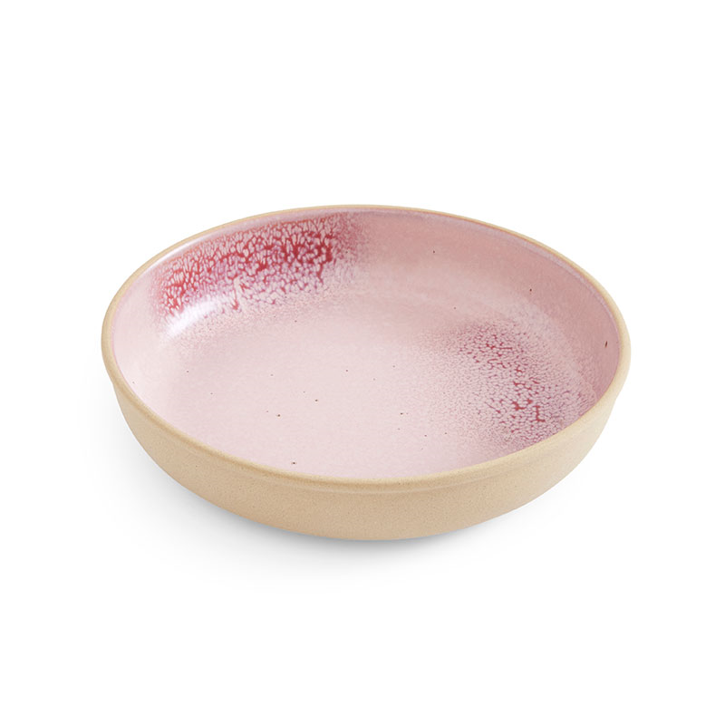 Minerals Set of 4 Low Bowls, D22cm, Rose Quartz-3