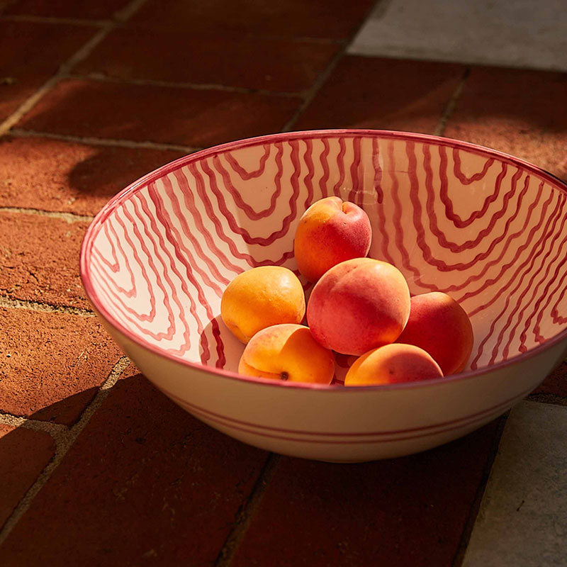 Flor Serving Bowl, D31cm, Pink-2