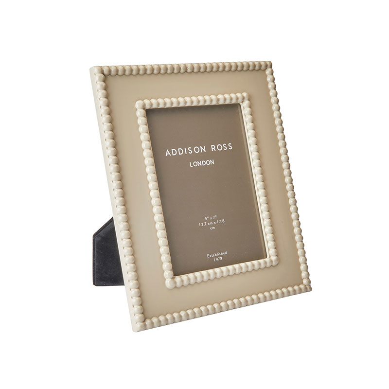 Lacquer Bobbin Photo Frame, 5 x 7", Cappuccino-0