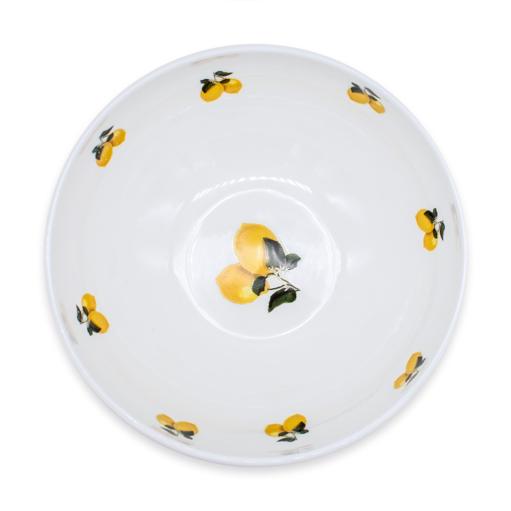 Lemon Collection Bowl, H5 x W15cm, White-2