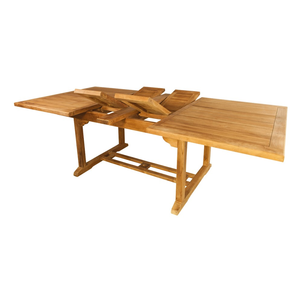 Orchid Rectangular Extending Table, L200-300cm, Teak-1