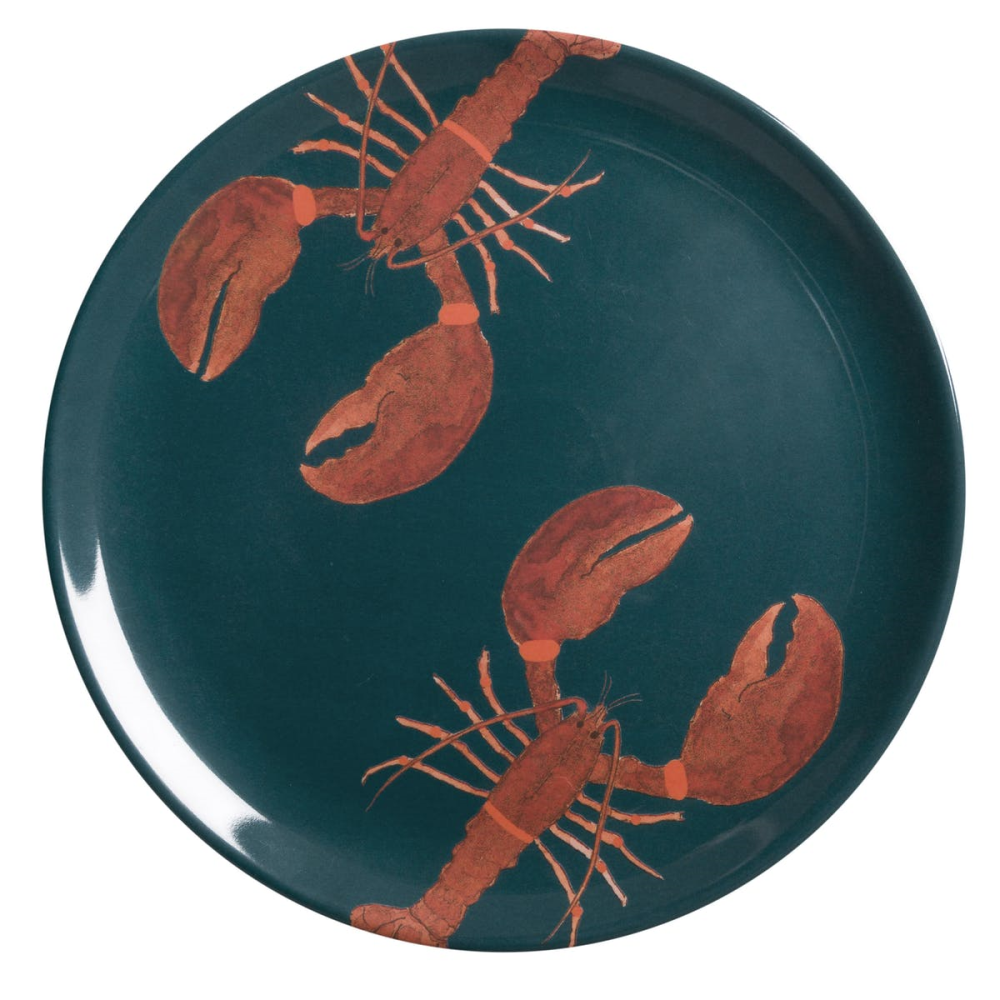 Lobster Melamine dinner plate, 25.4cm-0