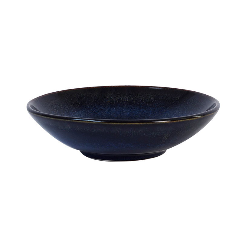 Tourron Pair of soup plates, 19cm, indigo-0