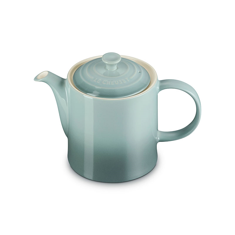 Stoneware Grand Teapot, 1.3L, Sea Salt-0