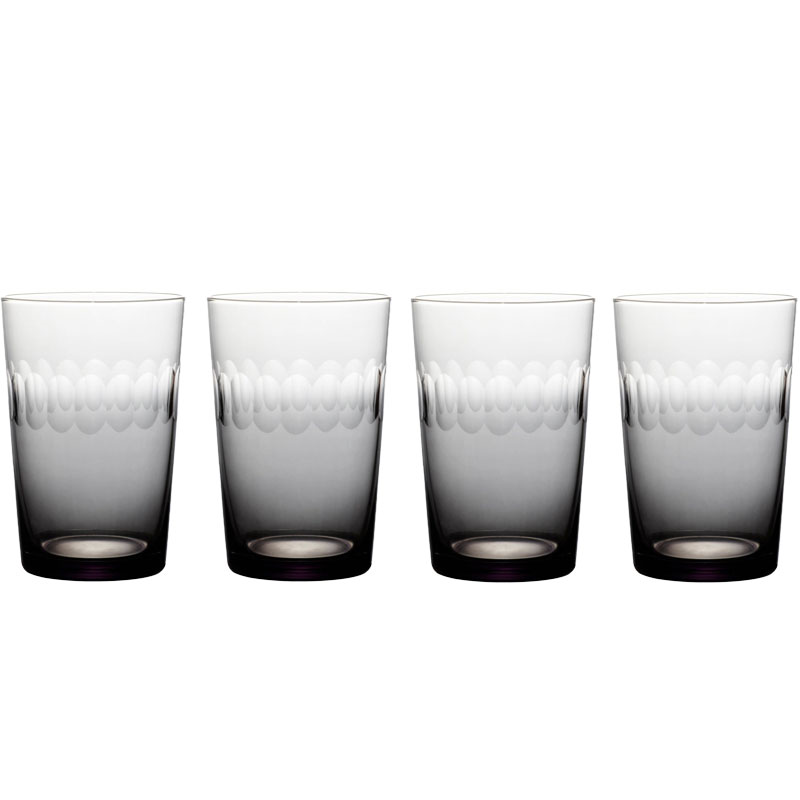 Lens Set of 4 Tumblers, 260ml, Smoky-0