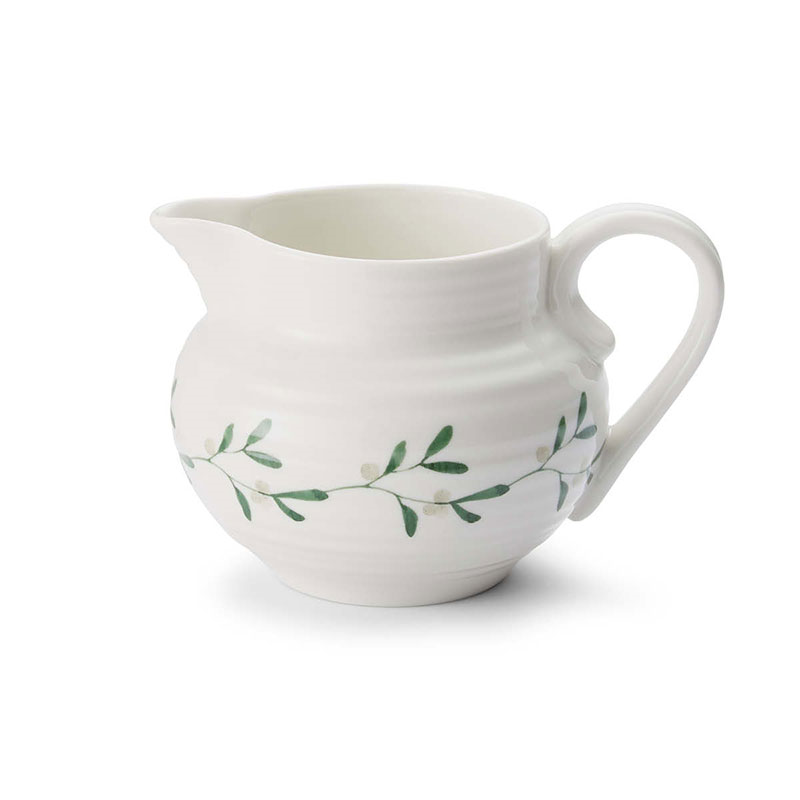 Mistletoe Creamer, 280ml, White/ Green-0